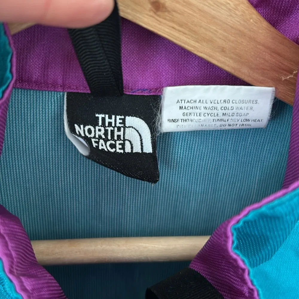The North Face Vintage Color Block Shell Jacket Becomes Fanny Pack Sz L
